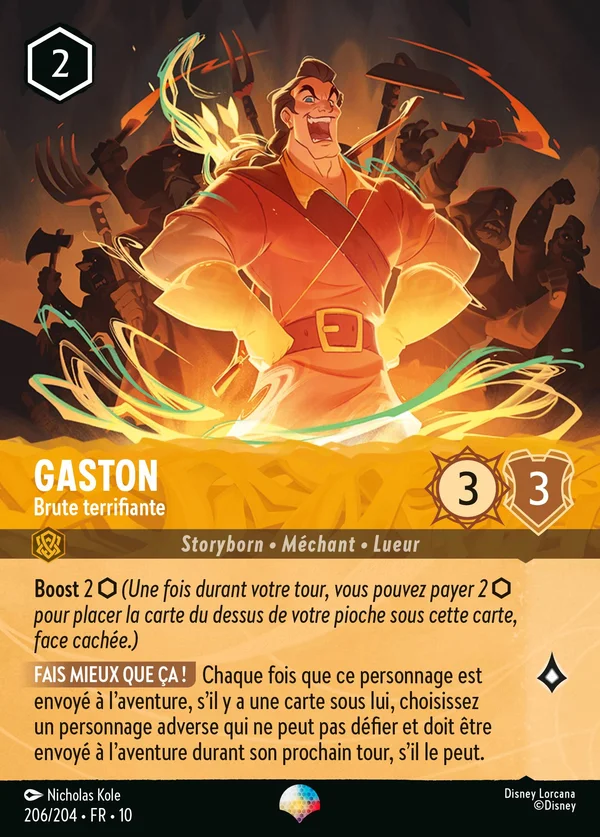 Gaston - Brute terrifiante — Disney Lorcana Personnage card from Whispers in the Well