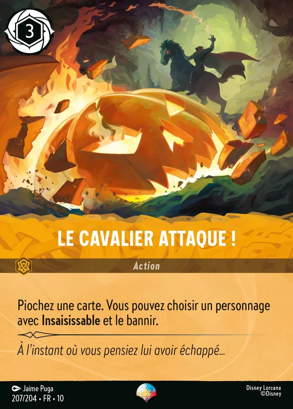 Le Cavalier attaque ! — Disney Lorcana Action card from Whispers in the Well