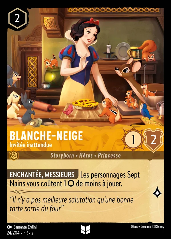 Blanche-Neige - Invitée inattendue — Disney Lorcana Personnage card from Rise of the Floodborn