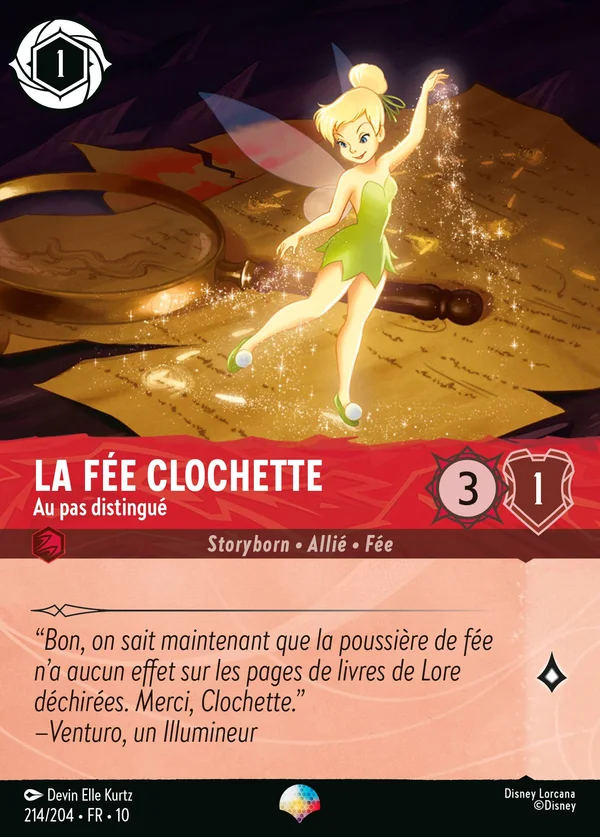 La Fée Clochette - Au pas distingué — Disney Lorcana Personnage card from Whispers in the Well