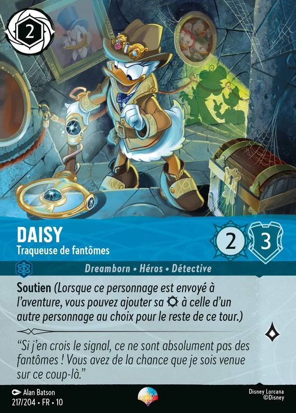 Daisy - Traqueuse de fantômes — Disney Lorcana Personnage card from Whispers in the Well