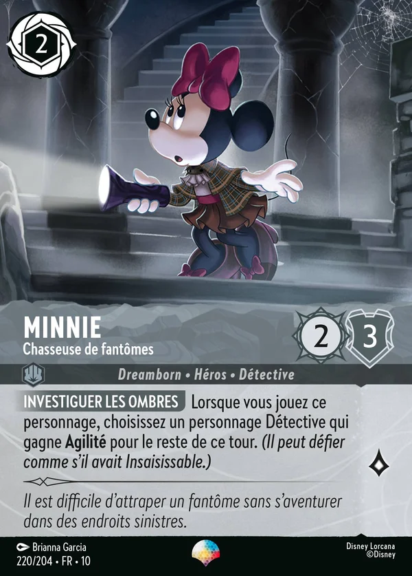 Minnie - Chasseuse de fantômes — Disney Lorcana Personnage card from Whispers in the Well