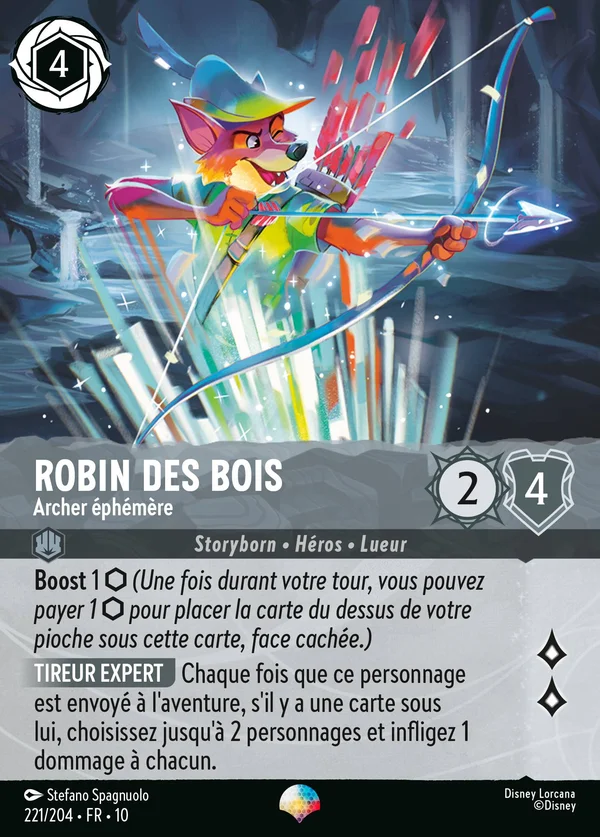 Robin des Bois - Archer éphémère — Disney Lorcana Personnage card from Whispers in the Well