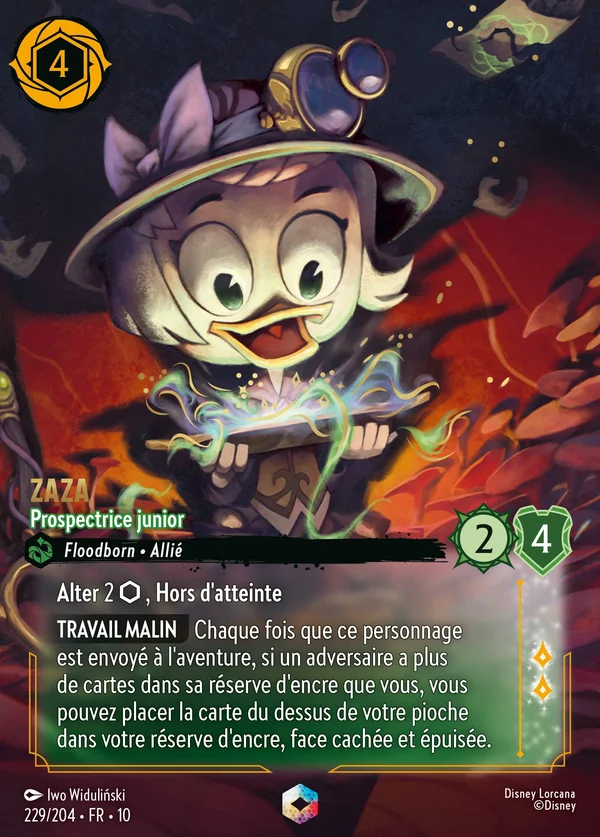Zaza - Prospectrice junior — Disney Lorcana Personnage card from Whispers in the Well