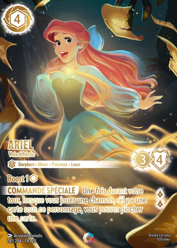 Ariel - Voix éthérée — Disney Lorcana Personnage card from Whispers in the Well