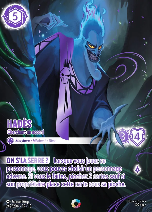 Hadès - Cherchant un accord — Disney Lorcana Personnage card from Whispers in the Well