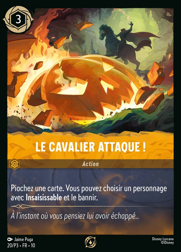 Le Cavalier attaque ! — Disney Lorcana Action card from Whispers in the Well