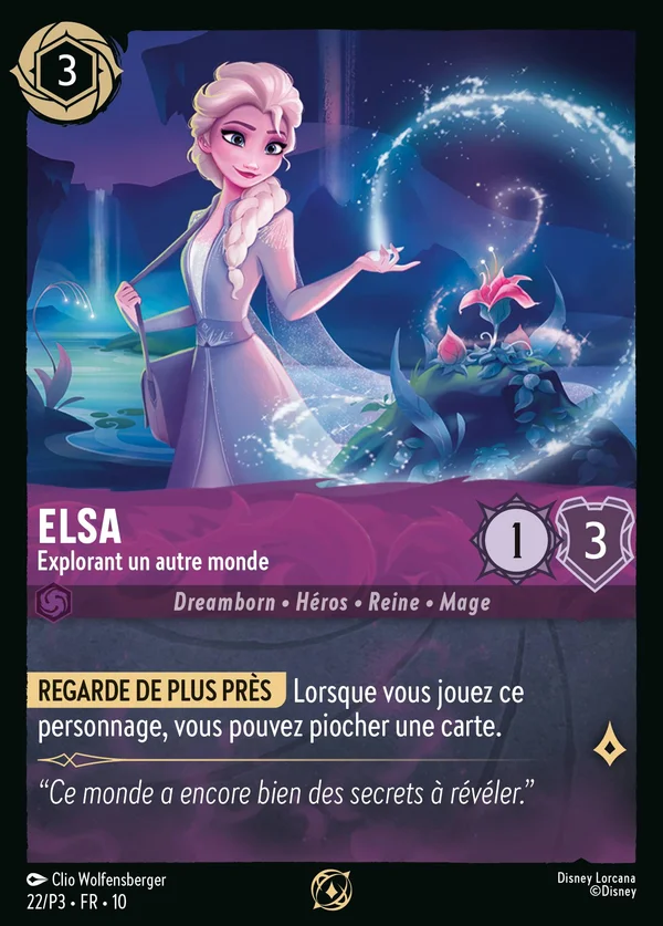 Elsa - Explorant un autre monde — Disney Lorcana Personnage card from Whispers in the Well