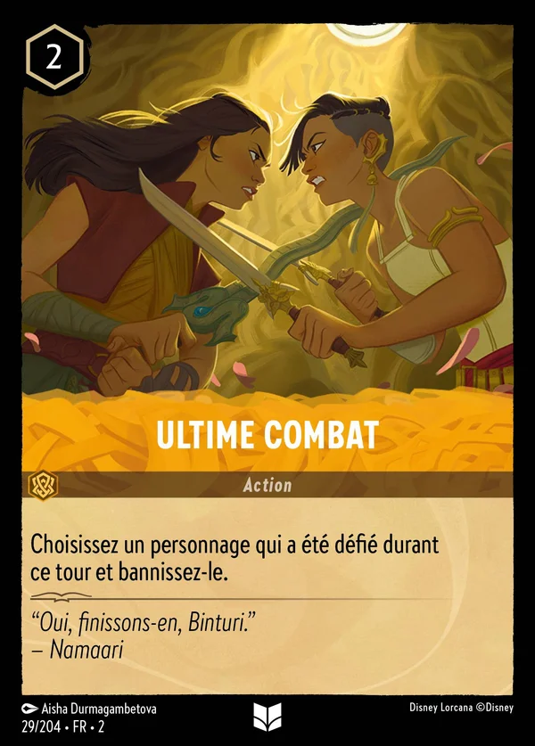 Ultime combat — Disney Lorcana Action card from Rise of the Floodborn
