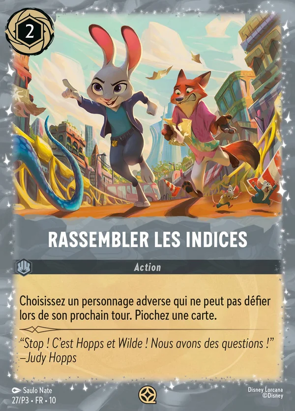 Rassembler les indices — Disney Lorcana Action card from Whispers in the Well