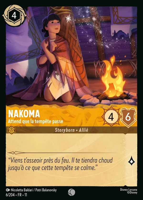 Nakoma - Attend que la tempête passe — Disney Lorcana Personnage card from Winterspell