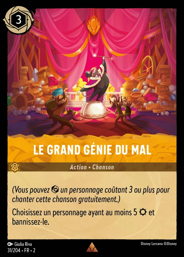 Le Grand Génie du Mal — Disney Lorcana Action card from Rise of the Floodborn