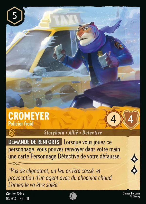 Cromeyer - Policier froid — Disney Lorcana Personnage card from Winterspell