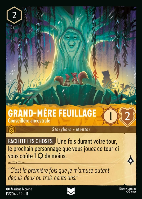 Grand-Mère Feuillage - Conseillère ancestrale — Disney Lorcana Personnage card from Winterspell