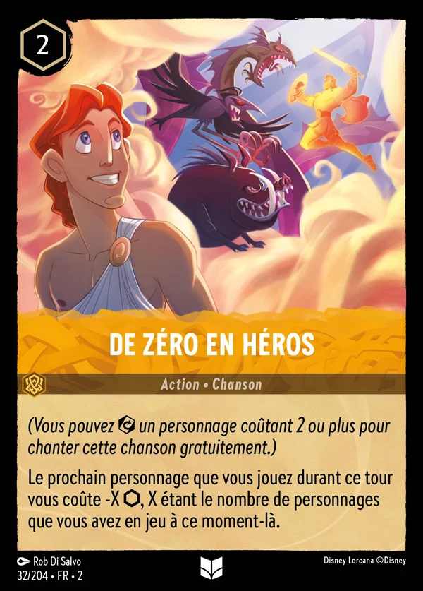 De zéro en héros — Disney Lorcana Action card from Rise of the Floodborn