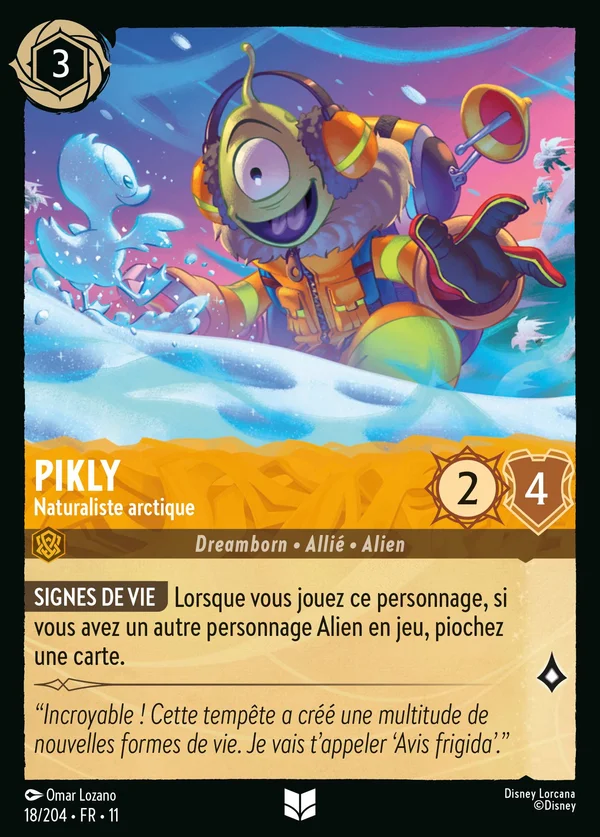 Pikly - Naturaliste arctique — Disney Lorcana Personnage card from Winterspell