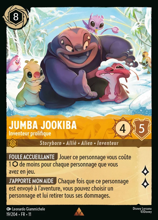 Jumba Jookiba - Inventeur prolifique — Disney Lorcana Personnage card from Winterspell