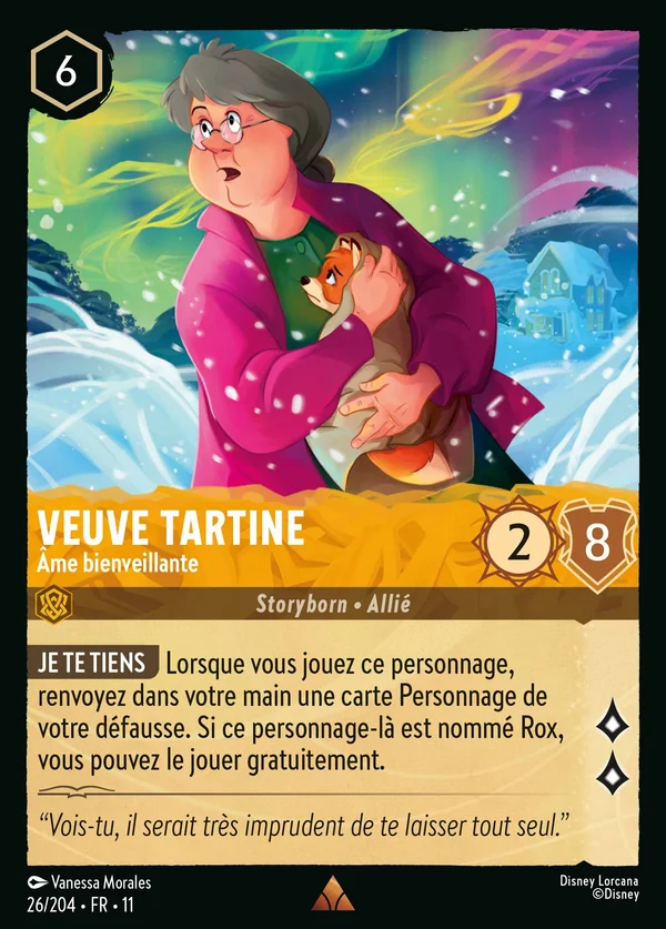 Veuve Tartine - Âme bienveillante — Disney Lorcana Personnage card from Winterspell