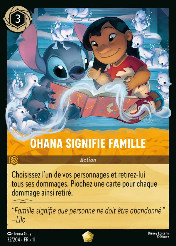 Ohana signifie famille — Disney Lorcana Action card from Winterspell