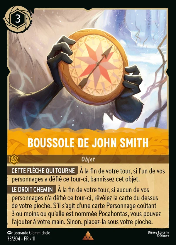 Boussole de John Smith — Disney Lorcana Objet card from Winterspell