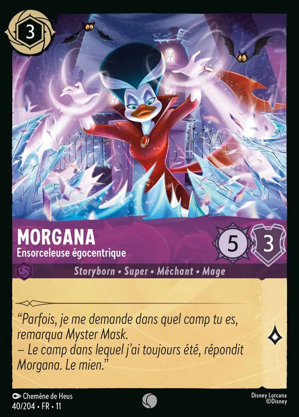 Morgana - Ensorceleuse égocentrique — Disney Lorcana Personnage card from Winterspell