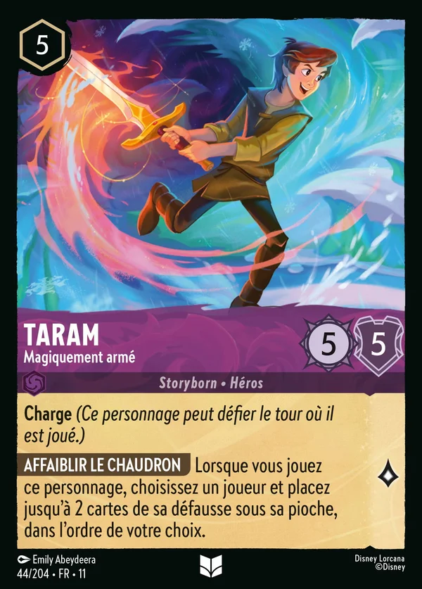 Taram - Magiquement armé — Disney Lorcana Personnage card from Winterspell