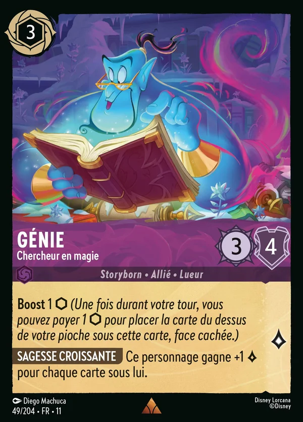 Génie - Chercheur en magie — Disney Lorcana Personnage card from Winterspell