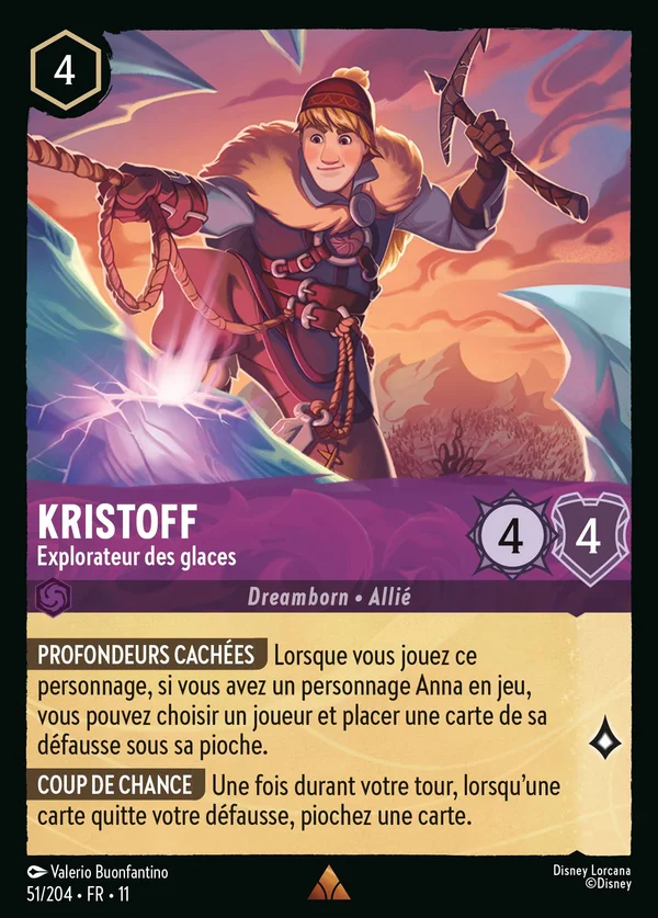 Kristoff - Explorateur des glaces — Disney Lorcana Personnage card from Winterspell