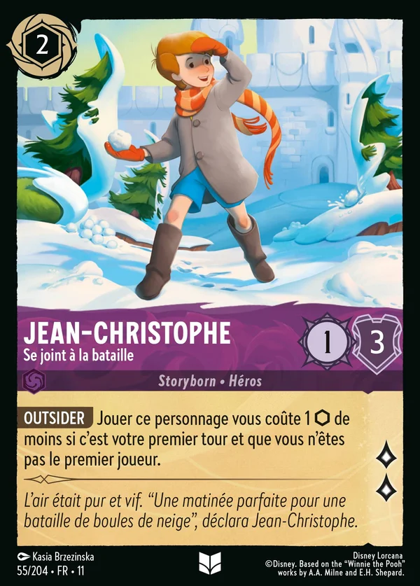 Jean-Christophe - Se joint à la bataille — Disney Lorcana Personnage card from Winterspell