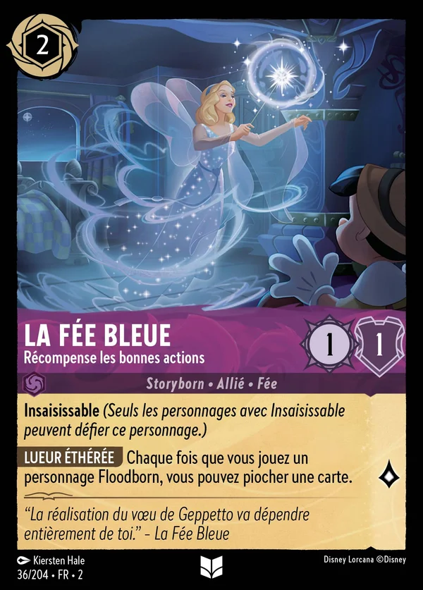 La Fée Bleue - Récompense les bonnes actions — Disney Lorcana Personnage card from Rise of the Floodborn