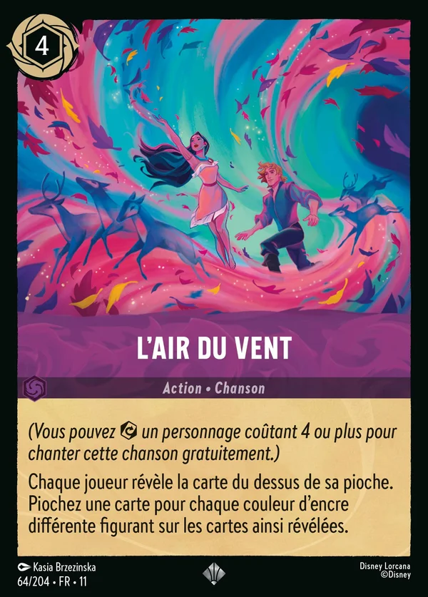 L'air du vent — Disney Lorcana Action card from Winterspell