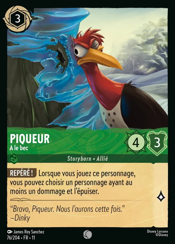Piqueur - A le bec — Disney Lorcana Personnage card from Winterspell