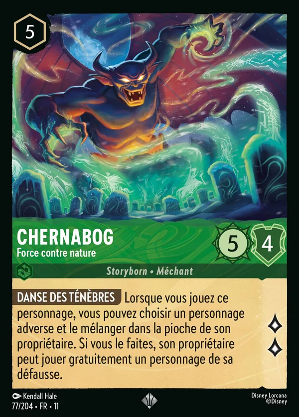 Chernabog - Force contre nature — Disney Lorcana Personnage card from Winterspell