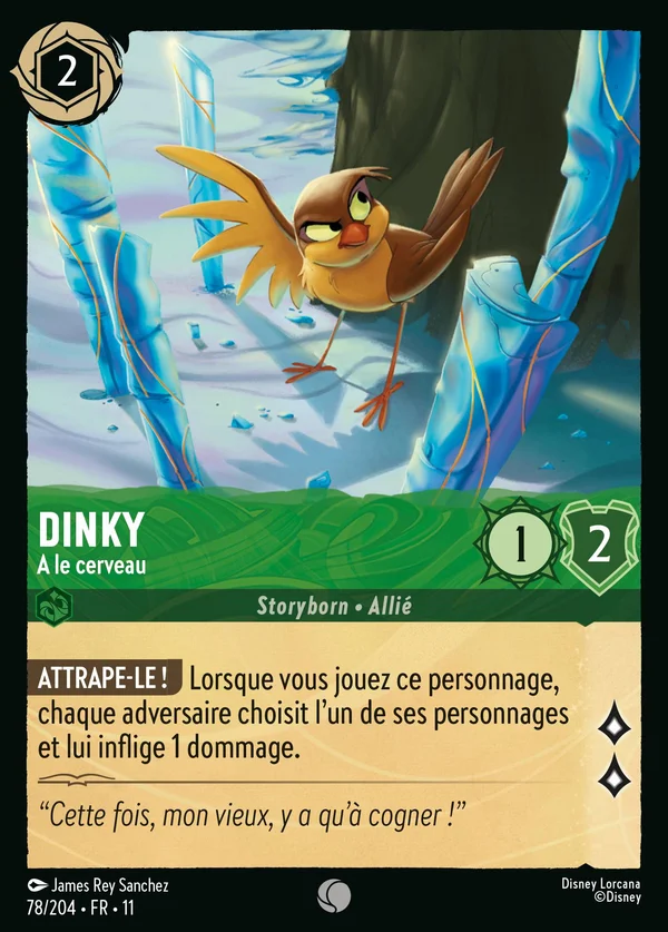 Dinky - A le cerveau — Disney Lorcana Personnage card from Winterspell