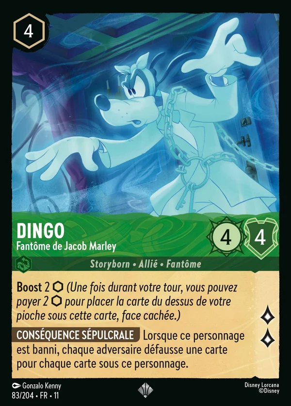 Dingo - Fantôme de Jacob Marley — Disney Lorcana Personnage card from Winterspell