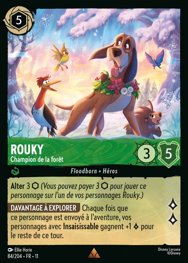Rouky - Champion de la forêt — Disney Lorcana Personnage card from Winterspell