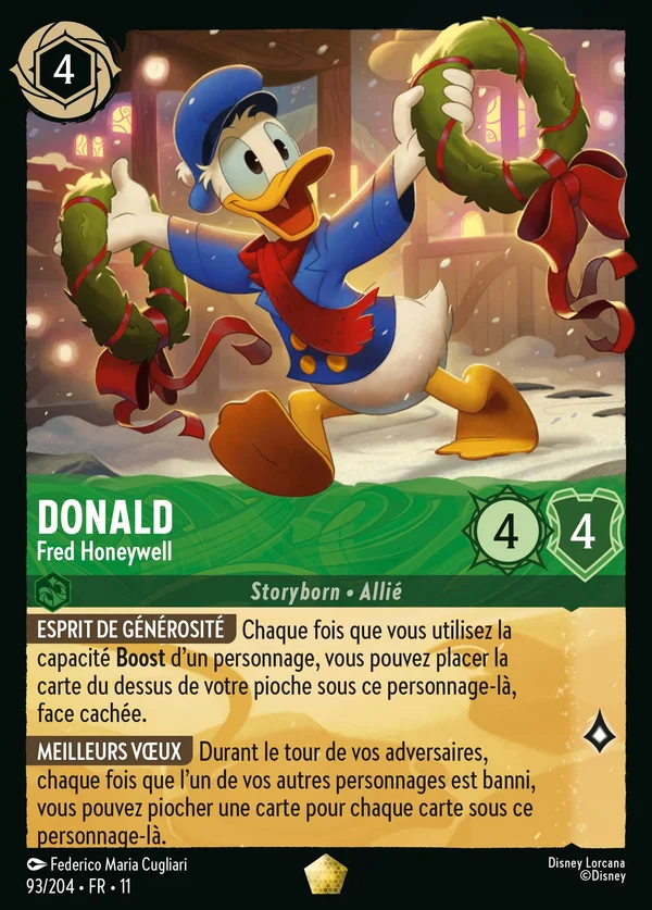 Donald - Fred Honeywell — Disney Lorcana Personnage card from Winterspell
