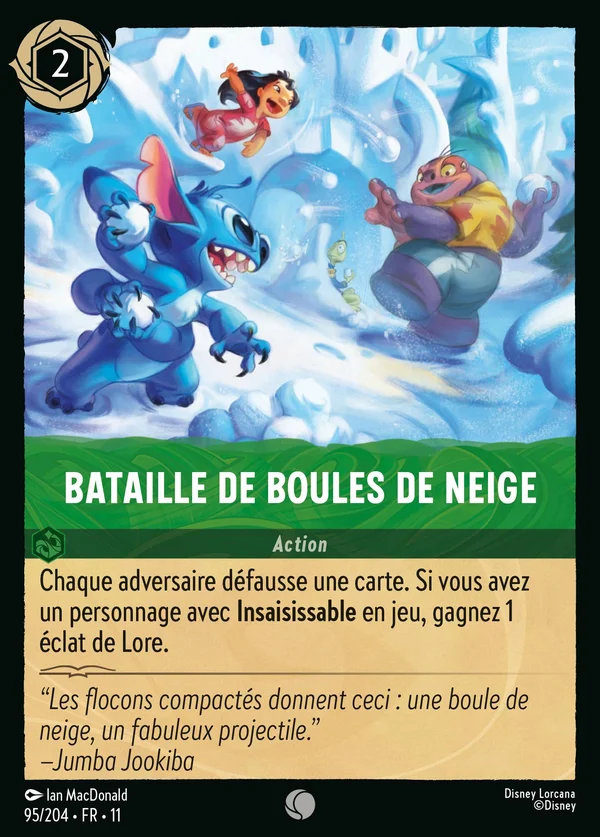 Bataille de boules de neige — Disney Lorcana Action card from Winterspell