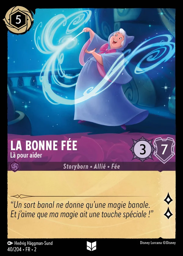 La Bonne Fée - Là pour aider — Disney Lorcana Personnage card from Rise of the Floodborn