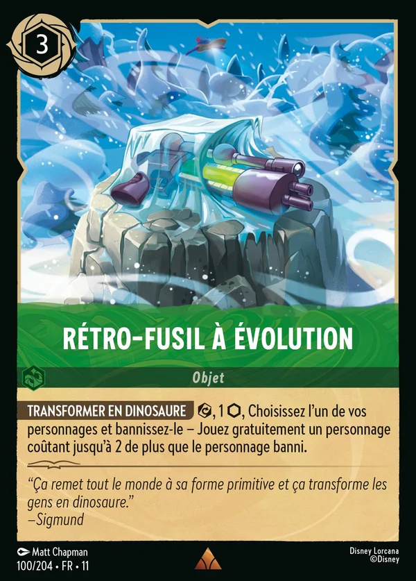 Rétro-fusil à évolution — Disney Lorcana Objet card from Winterspell