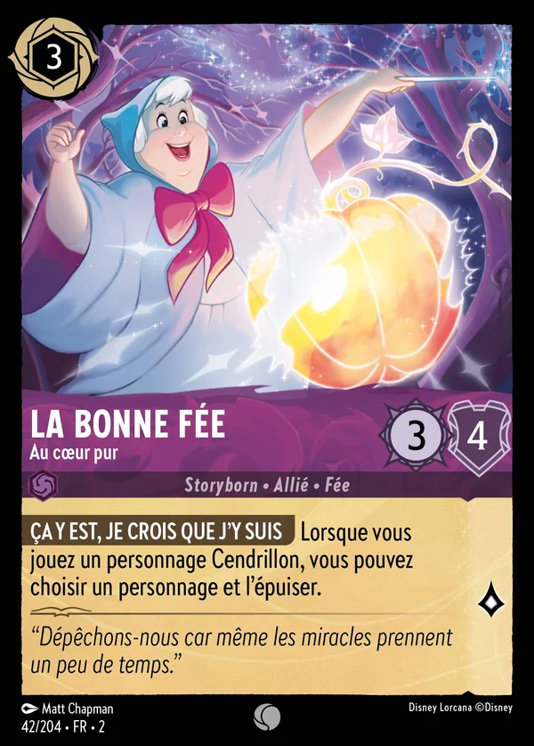 La Bonne Fée - Au cœur pur — Disney Lorcana Personnage card from Rise of the Floodborn