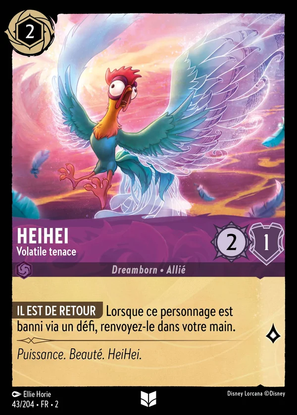 Heihei - Volatile tenace — Disney Lorcana Personnage card from Rise of the Floodborn