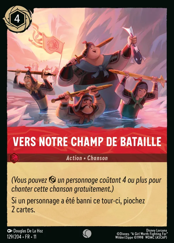 Vers notre champ de bataille — Disney Lorcana Action card from Winterspell