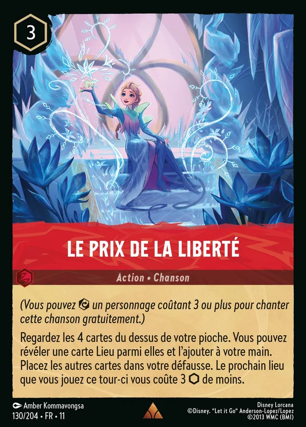 Le prix de la liberté — Disney Lorcana Action card from Winterspell