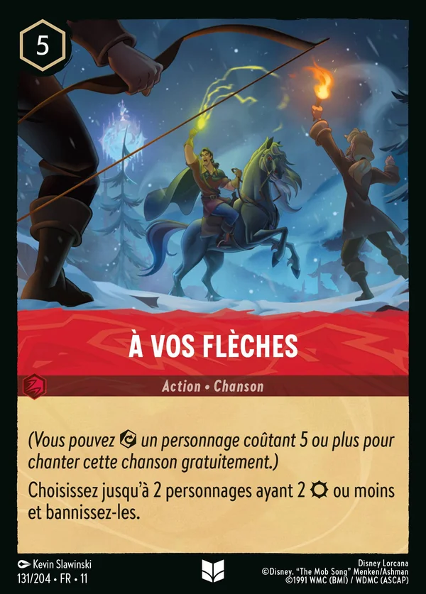 À vos flèches — Disney Lorcana Action card from Winterspell