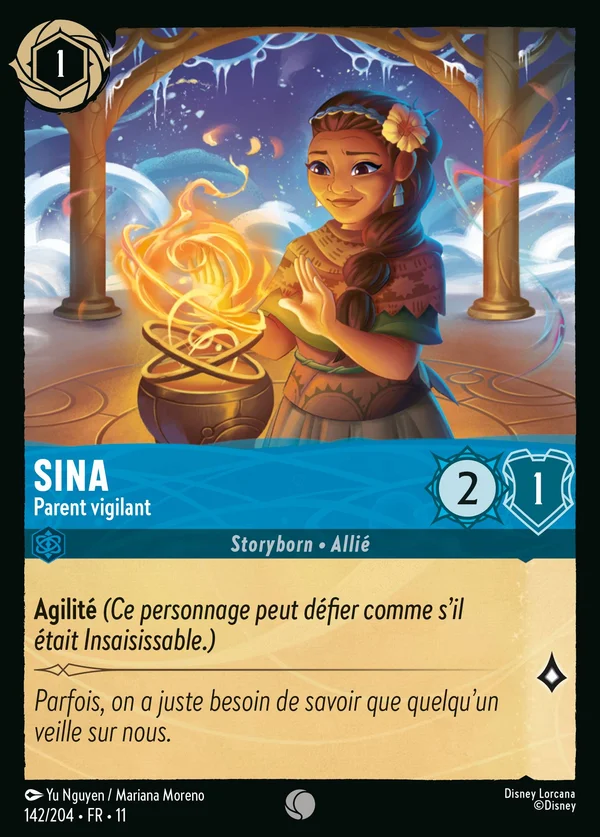 Sina - Parent vigilant — Disney Lorcana Personnage card from Winterspell