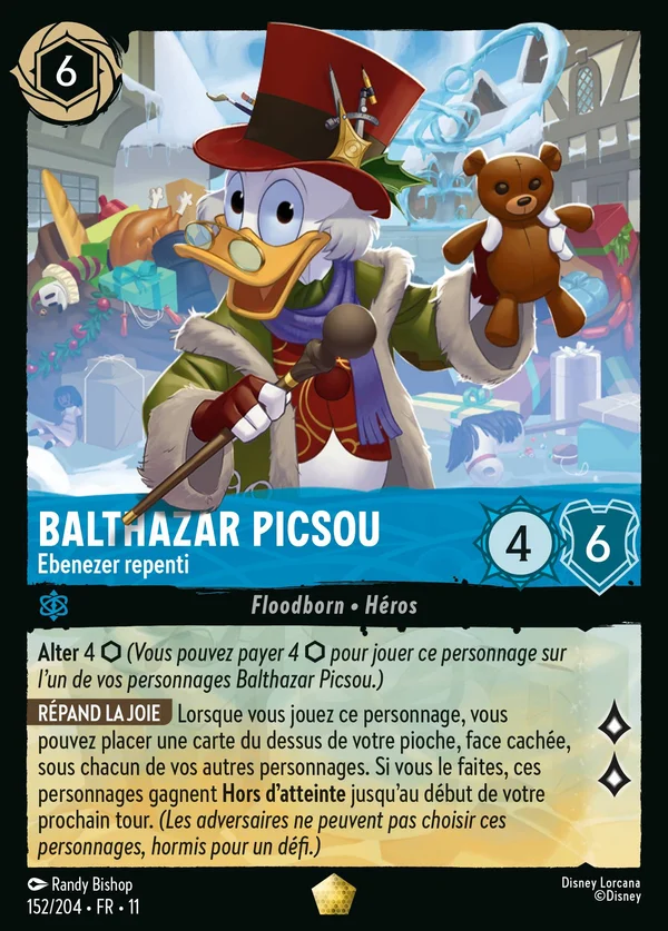 Balthazar Picsou - Ebenezer repenti — Disney Lorcana Personnage card from Winterspell