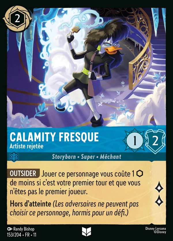 Calamity Fresque - Artiste rejetée — Disney Lorcana Personnage card from Winterspell