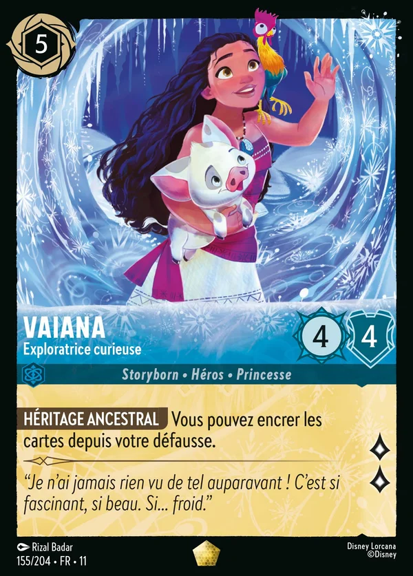 Vaiana - Exploratrice curieuse — Disney Lorcana Personnage card from Winterspell