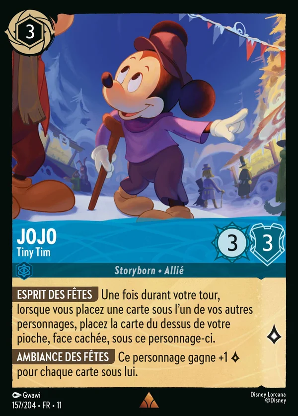 Jojo - Tiny Tim — Disney Lorcana Personnage card from Winterspell